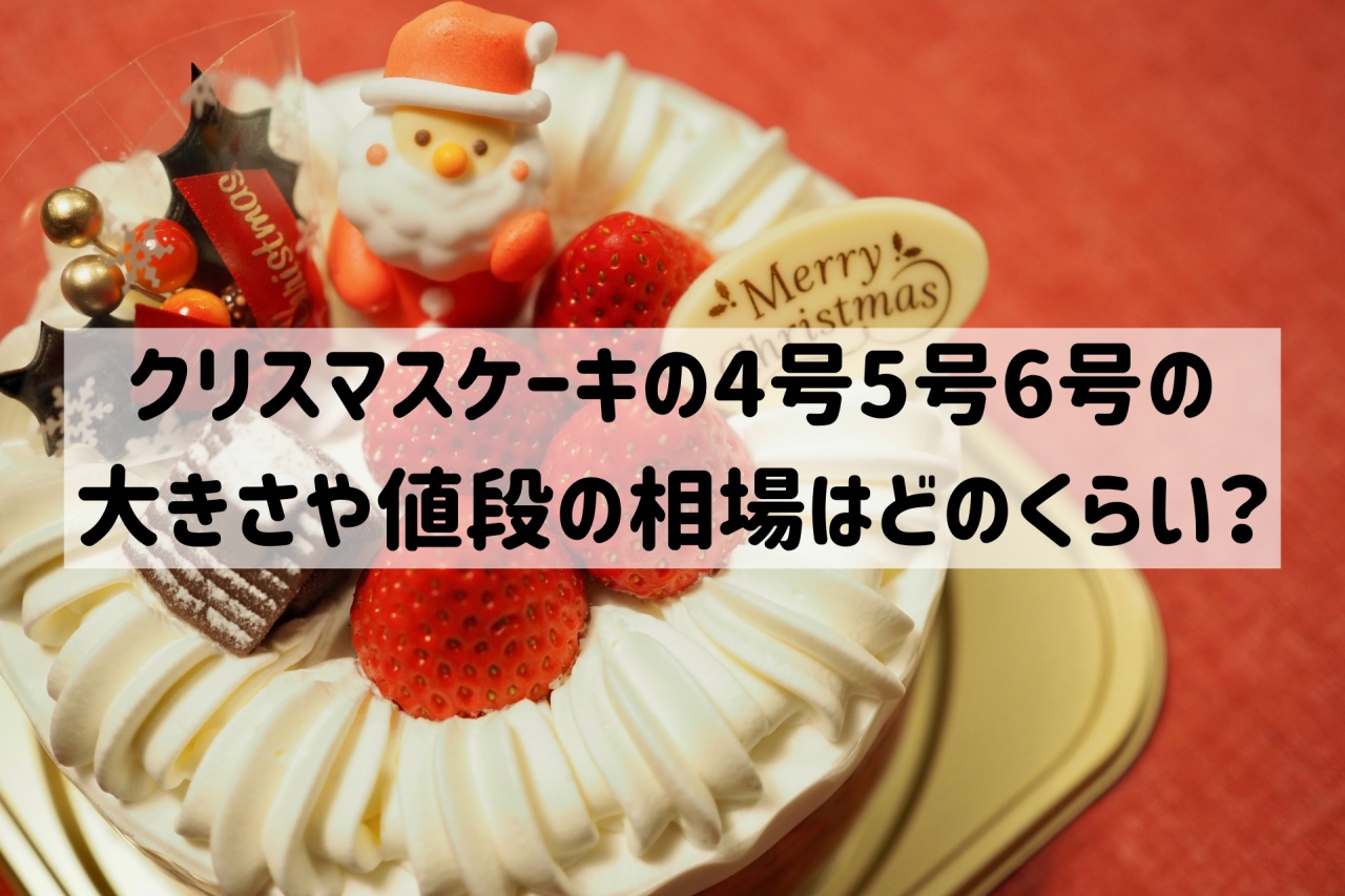 クリスマスケーキ 4号5号6号 大きさ