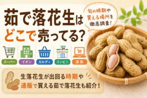 茹で落花生 どこで売ってる